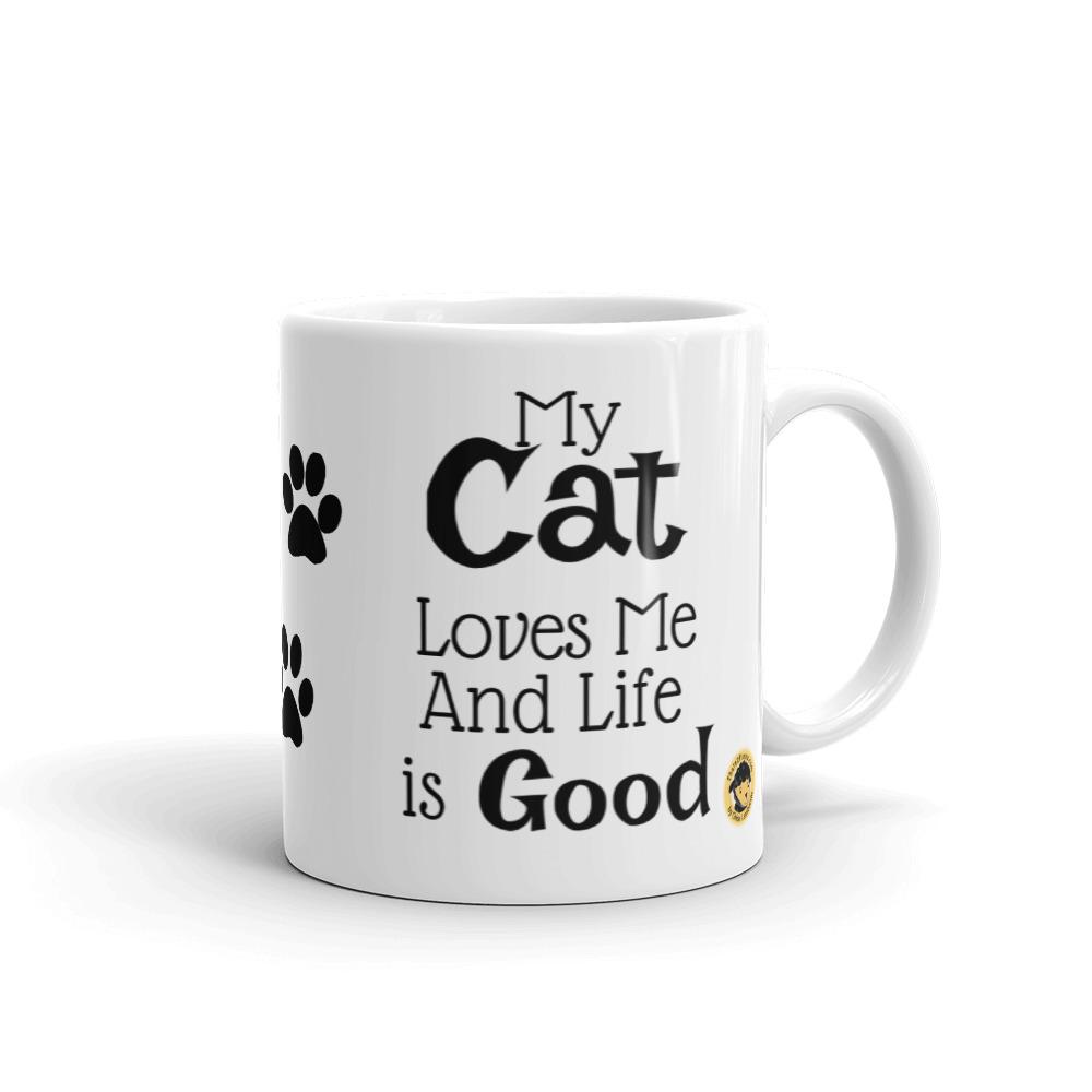 My Cat Loves Me Funny Mug. - Chloe Lambertin